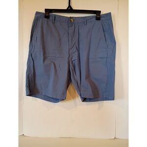 Johnnie O Derby Shorts Mens 40 Slate Blue 8" Inseam Chino Casual 100% Cotton